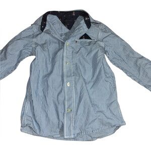 Striped Blue Kids Shirt